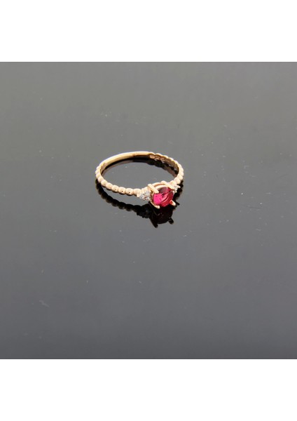 925 Ayar Gümüş Modern Zirkon Taşlı Kadın Yüzük - Rose Gold fırsatları