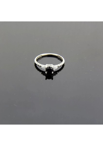 925 Ayar Gümüş Modern Zirkon Taşlı Kadın Yüzük - Silver