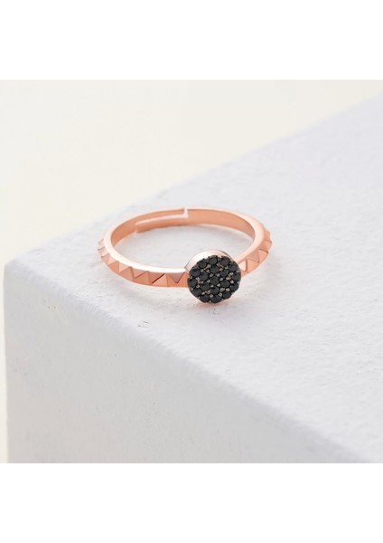 925 Ayar Zirkon Taş Ayarlanabilir Gümüş Yüzük Rose modelleri