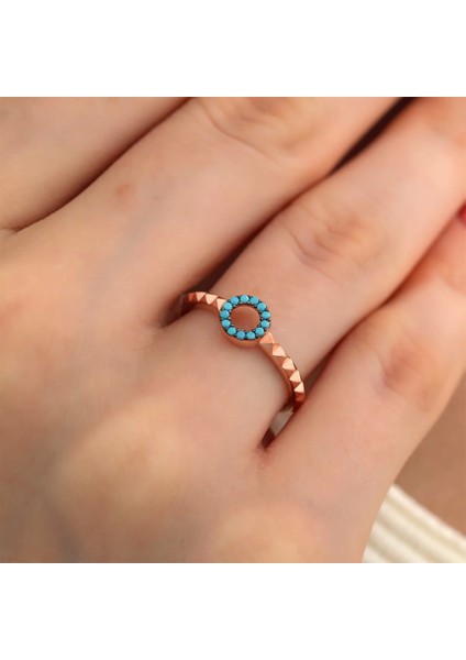 925 Ayar Zirkon Taş Ayarlanabilir Gümüş Yüzük Rose fiyatları