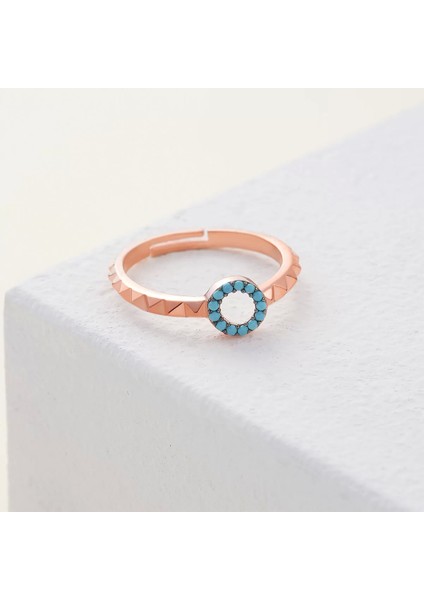 925 Ayar Zirkon Taş Ayarlanabilir Gümüş Yüzük Rose modelleri