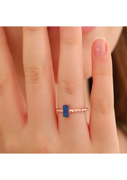 925 Ayar Gümüş Ayarlanabilir Yüzük Rose