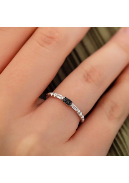 925 Ayar Baget Zirkon Taş Süslemeli Ayarlanabilir Gümüş Yüzük Silver fiyatları