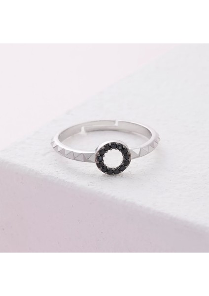 925 Ayar Zirkon Taş Ayarlanabilir Gümüş Yüzük Silver fırsatları
