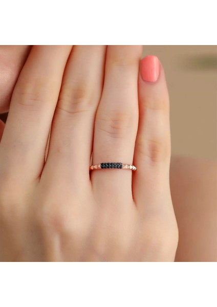 925 Ayar Gümüş Ayarlanabilir Yüzük Rose