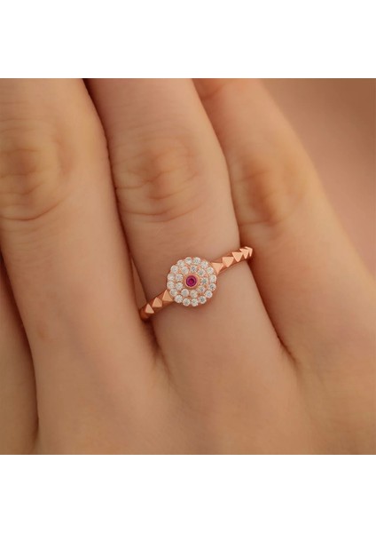 925 Ayar Gümüş Ayarlanabilir Yüzük Rose fiyatları