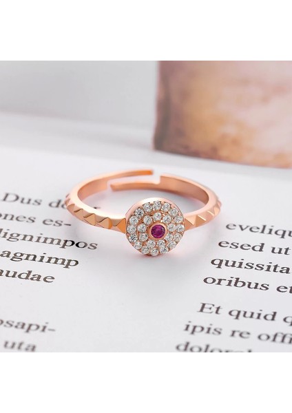 925 Ayar Gümüş Ayarlanabilir Yüzük Rose modelleri