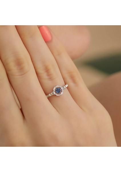 925 Ayar Zirkon Taş Gümüş Ayarlanabilir Yüzük Silver fiyatları