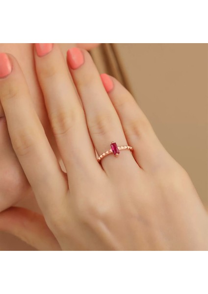 925 Ayar Zirkon Taş Ayarlanabilir Gümüş Yüzük Rose fiyatları