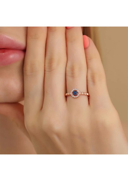 925 Ayar Gümüş Ayarlanabilir Baget Yüzük Rose fiyatları