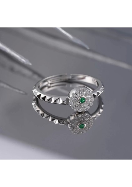 925 Ayar Ayarlanabilir Zirkon Taş Gümüş Yüzük Silver modelleri