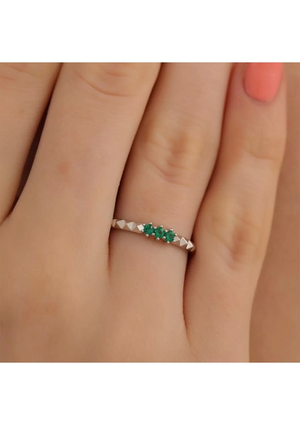 925 Ayar Üçtaş Ayarlanabilir Gümüş Yüzük Silver fiyatları