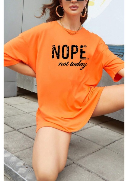 Only Trendwear Unisex Not Today Baskılı T-Shirt