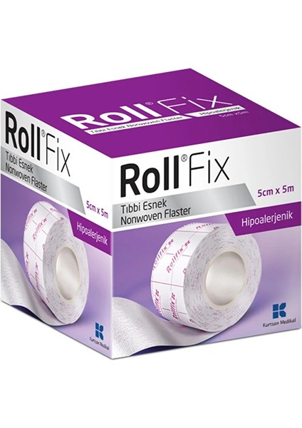 Fix Hipoalerjenik Esnek Fix Flaster 5 cm x 5 mt - 10 Kutu