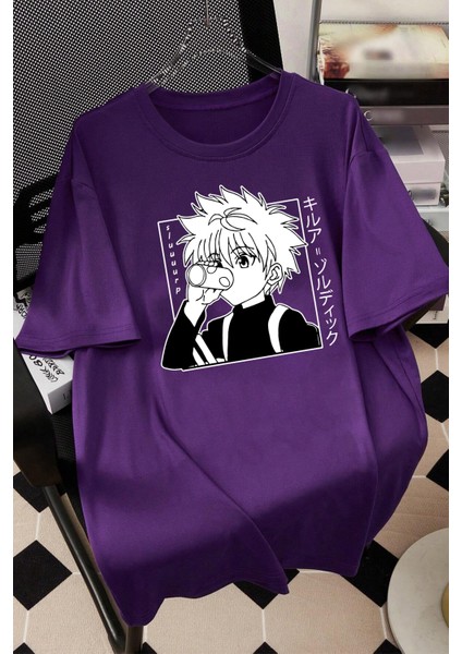 Only Trendwear Killua Zoldyck Baskılı T-Shirt