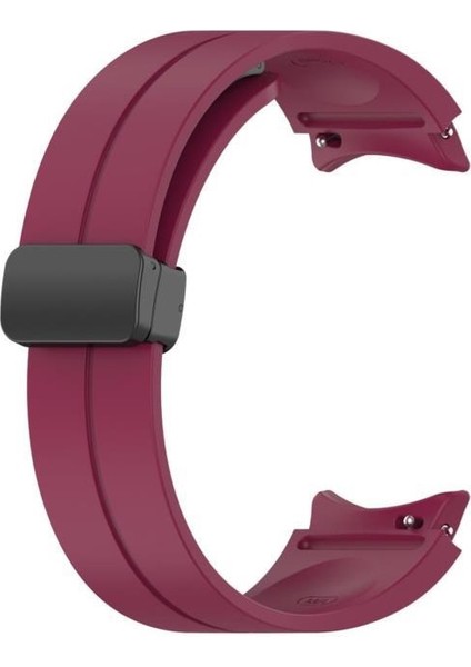 Galaxy Watch 4 44MM Manyetik Klipsli Silikon Lüx Kordon