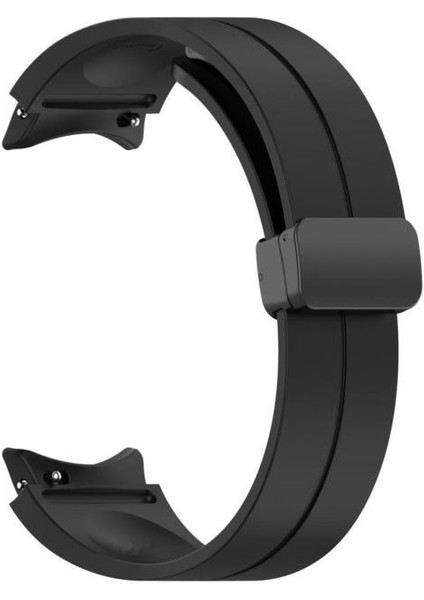 Galaxy Watch 4 44MM Manyetik Klipsli Silikon Lüx Kordon