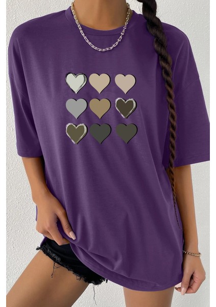 Only Trendwear Kalp Baskılı T-Shirt