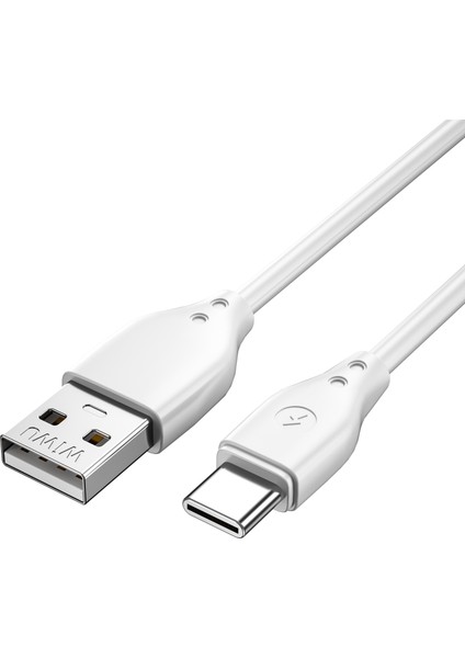 Type-C USB Kablo Wiwu Pioneer Wİ-C001 Ultra Esnek 1m 2.4A Beyaz