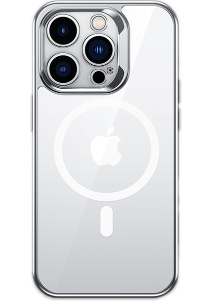 iPhone 14 Pro Max Kılıf Magsafe Şarj Özellikli Premium Cam Arka Yüzey Benks Electroplated Kapak