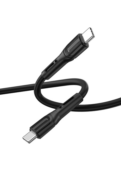 Armor Wİ-C005 Kırılmayı Önleyici 100W Hızlı Şarj Özellikli Type-C To Type-C Pd Kablo 1m Siyah