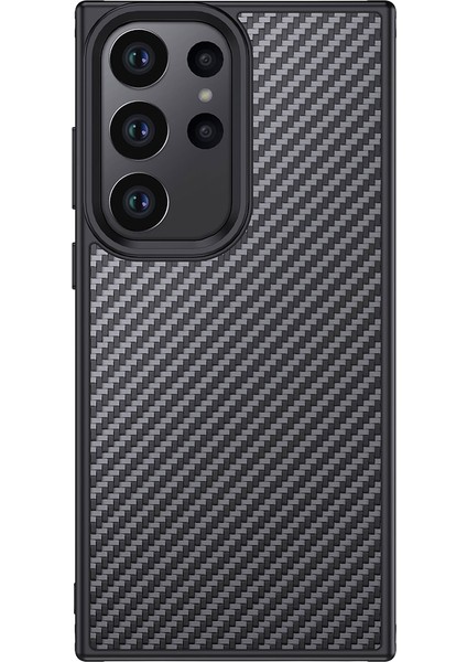 Galaxy S23 Ultra Uyumlu Kılıf Aramid Karbon Fiber Magsafe Özellikli Wlons Radison Kapak
