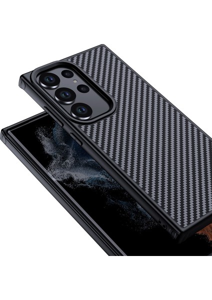 Galaxy S23 Ultra Uyumlu Kılıf Aramid Karbon Fiber Magsafe Özellikli Wlons Radison Kapak fiyatları