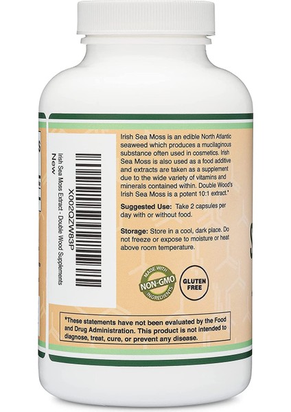 Irish Sea Moss Wild Crafted 180 Kapsül fiyatları