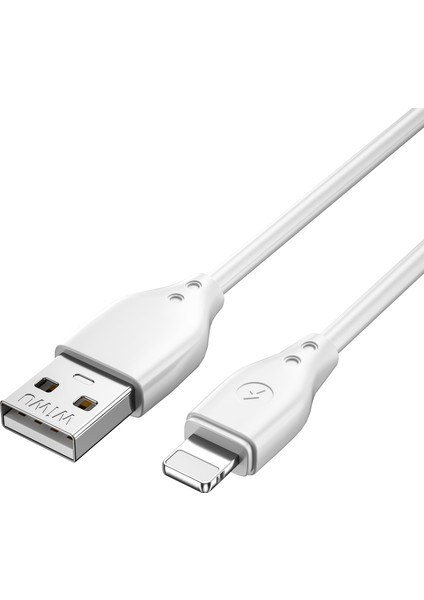 iPhone USB Kablo Wiwu Pioneer Wİ-C001 Ultra Esnek Lightning USB Kablo 1m 2.4A Beyaz fiyatları