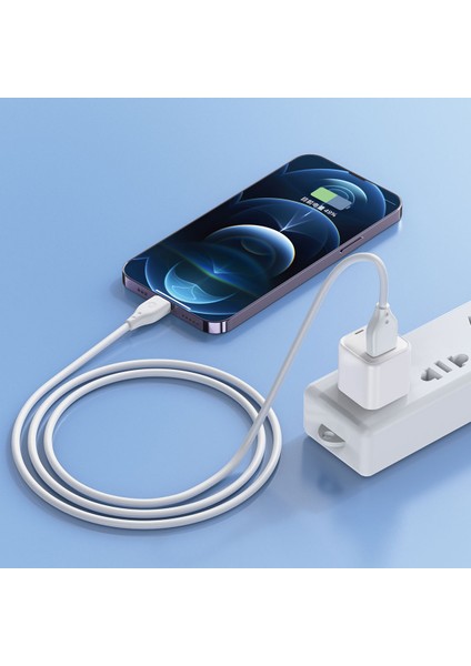 iPhone USB Kablo Wiwu Pioneer Wİ-C001 Ultra Esnek Lightning USB Kablo 1m 2.4A Beyaz fırsatları