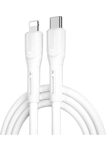 Armor Wİ-C005 Kırılmayı Önleyici 20W Hızlı Şarj Özellikli Type-C To Lightning Pd Kablo 1m Beyaz