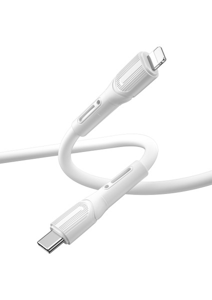 Armor Wİ-C005 Kırılmayı Önleyici 20W Hızlı Şarj Özellikli Type-C To Lightning Pd Kablo 1m Beyaz