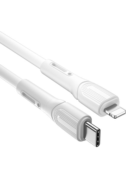 Armor Wİ-C005 Kırılmayı Önleyici 20W Hızlı Şarj Özellikli Type-C To Lightning Pd Kablo 1m Beyaz