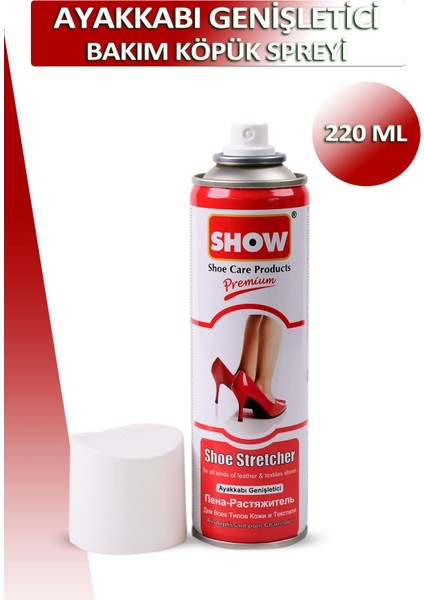 Show Ayakkabı Genişletici Bakım Köpük Spreyi 220 ml