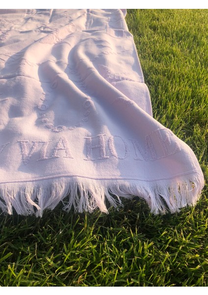 Plaj Havlusu Jakarlı 70 x 140 cm Lila fiyatları