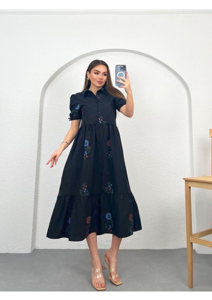 Çiçekdesenli Elbise