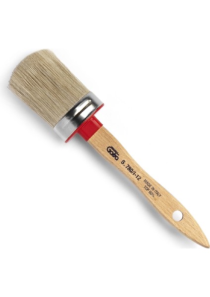 Oval Wooden Brush Ideal 39X28 mm Ekonomik Oval Fırça