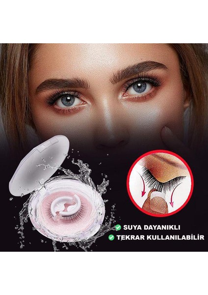 Doğal İpek Takma Kirpik, Kendinden Yapışkanlı ve Yeniden Kullanılabilir Kirpikler