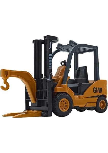 Metal Forklift Ucuyla Sürtmeli Özellikli Oyuncak Forklift 13CM. Oyuncak Iş Makinası modelleri