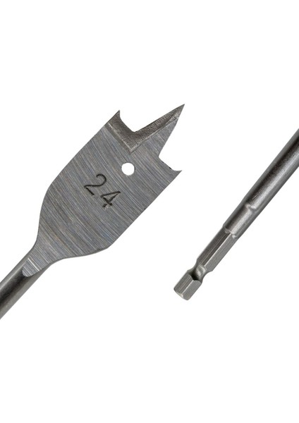 TH03123 Bits Saplı Ahşap Yaprak Kelebek Matkap Ucu 24 mm