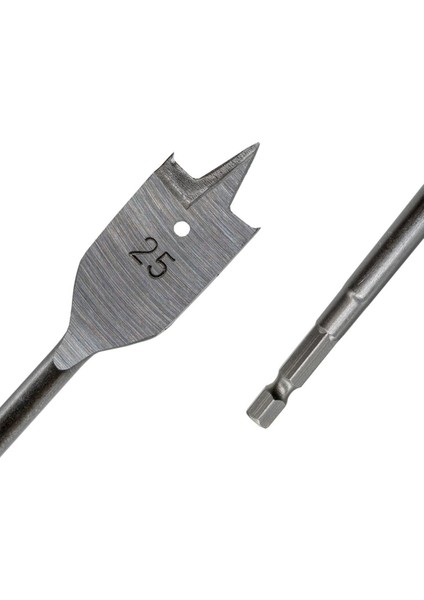 TH03124 Bits Saplı Ahşap Yaprak Kelebek Matkap Ucu 25 mm