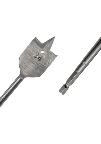 TH03128 Bits Saplı Ahşap Yaprak Kelebek Matkap Ucu 34 mm