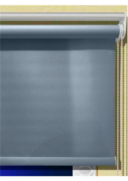 Mat Pearl Sedefli Kalın Alüminyum Kasalı Lüx Güneşlik Stor Perde - Gri modelleri