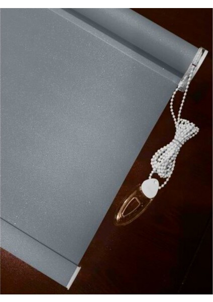 Mat Pearl Sedefli Kalın Alüminyum Kasalı Lüx Güneşlik Stor Perde - Gri fiyatları