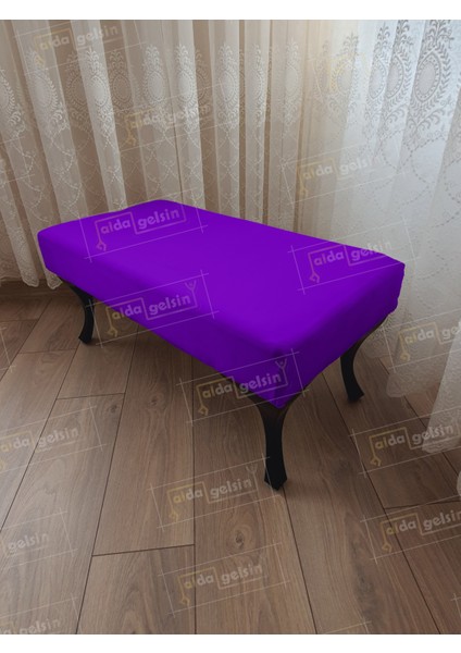 110 cm Düz Ayak Ucu Kapı Önü Antre Bench Puf Siyah Ayak