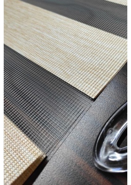 Modern Soft Bambu Zebra Perde Alüminyum Kasalı - Bej modelleri