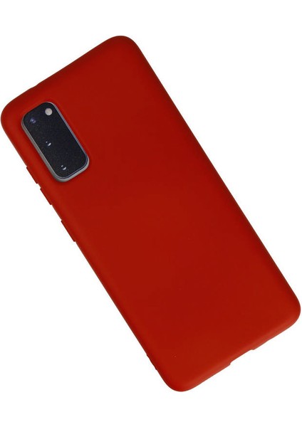Samsung Galaxy S20 Kılıf Nano Içi Kadife Silikon - Kırmızı fiyatları