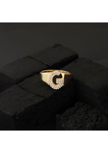 14 Ayar G Harfi Altın Yüzük modelleri
