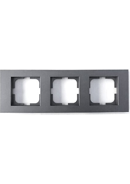 Grano Metalik Üçlü Çerçeve Füme