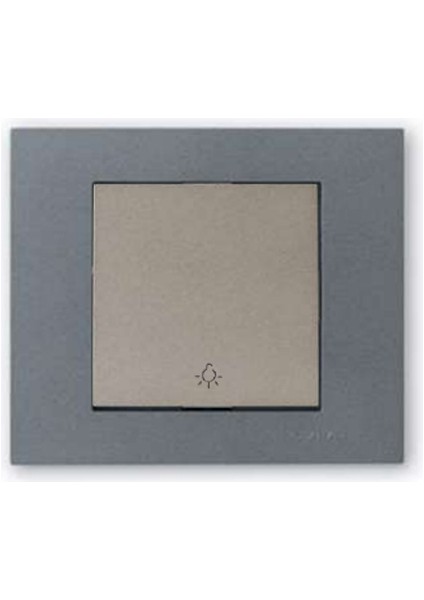 Grano Metalik Light Anahtar Antrasit + Füme Çerçeve